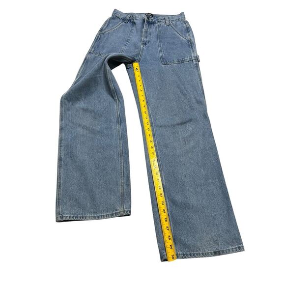 Simple Society Women’s Y2K Super High Rise Light Carpenter Baggy Jeans - 9 / 29 - Picture 10 of 10